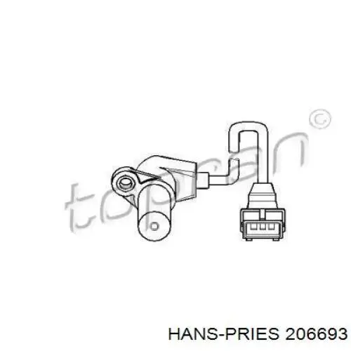 Датчик коленвала 206693 Hans Pries (Topran)