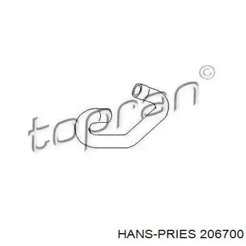 Шланг радиатора охлаждения Hans Pries (Topran) 206700 цена, от 10.38 USD