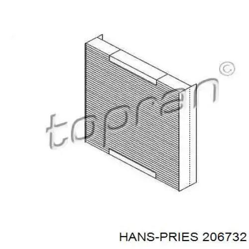 Фильтр салона 206732 Hans Pries (Topran)