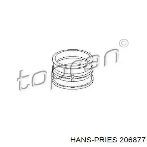 206877 Hans Pries (Topran) патрубок воздушный, дроссельной заслонки