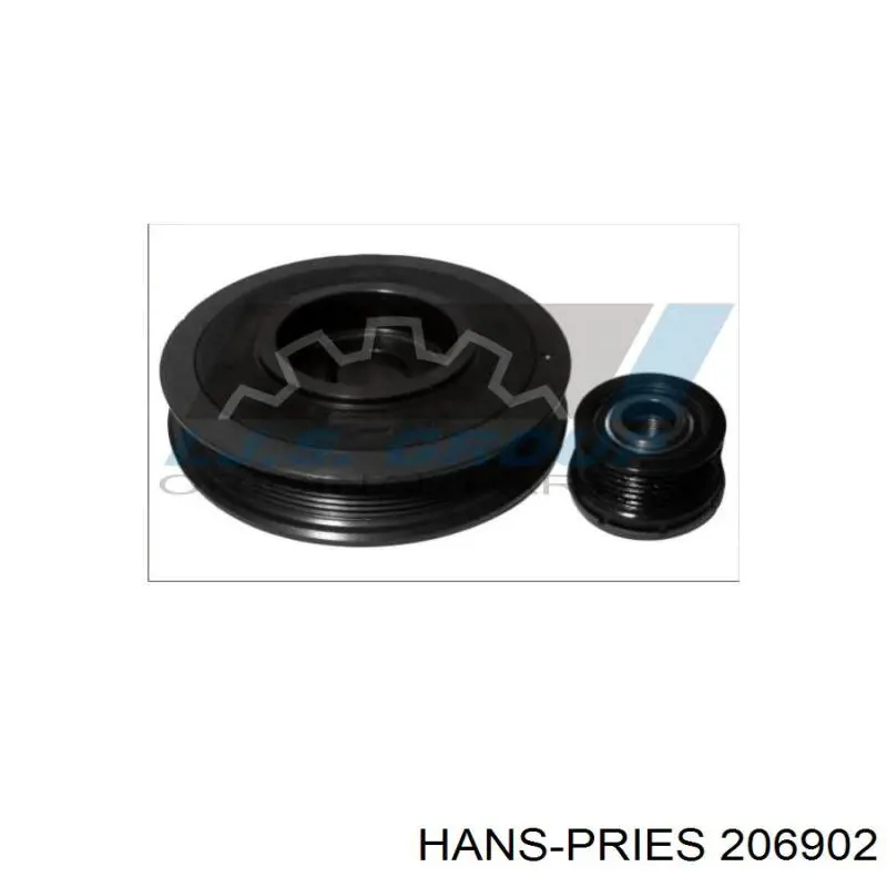 Шкив коленвала (демпфер) Hans Pries (Topran) 206902 цена, от 66.48 USD