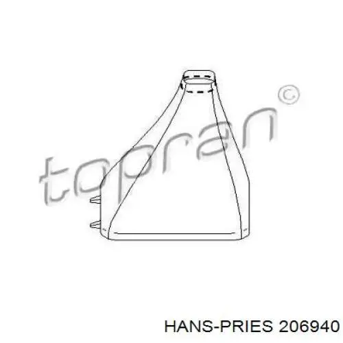 Чехол на рычаг переключения 206940 Hans Pries (Topran)