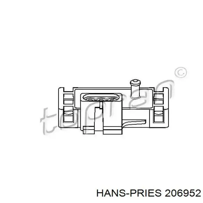 Датчик давления во впускном коллекторе, MAP 206952 Hans Pries (Topran)