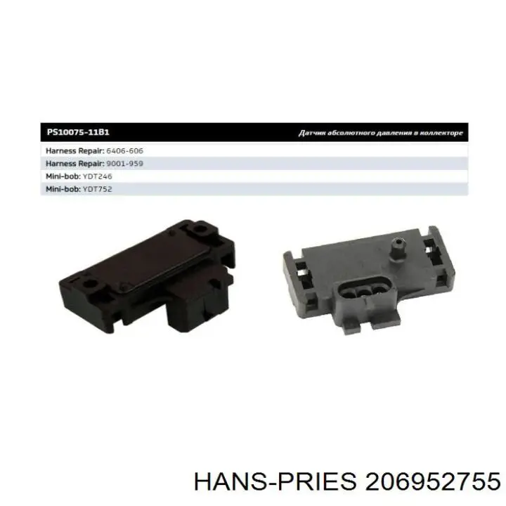 206952755 Hans Pries (Topran) Датчик давления воздуха