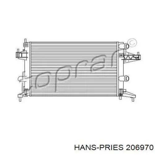 Радиатор 206970 Hans Pries (Topran)