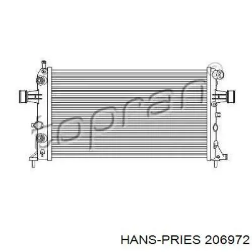 Радиатор 206972 Hans Pries (Topran)