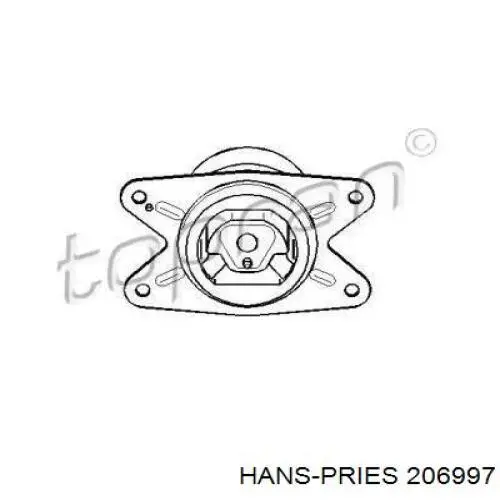 Левая подушка двигателя 206997 Hans Pries (Topran)