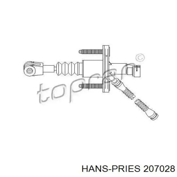 Главный цилиндр сцепления 207028 Hans Pries (Topran)