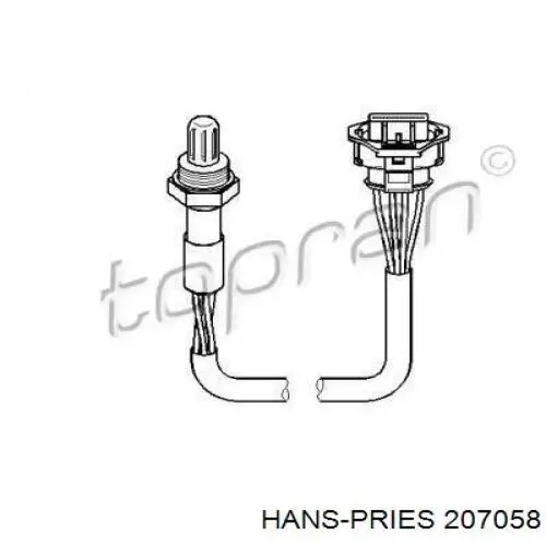 Датчик кислорода до катализатора 207058 Hans Pries (Topran)