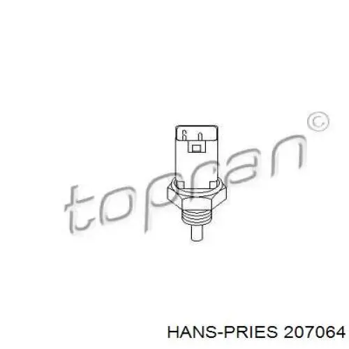 207 064 Hans Pries (Topran) датчик температуры охлаждающей жидкости