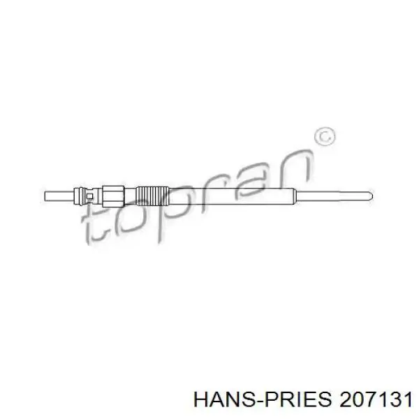 Свечи накала 207131 Hans Pries (Topran)