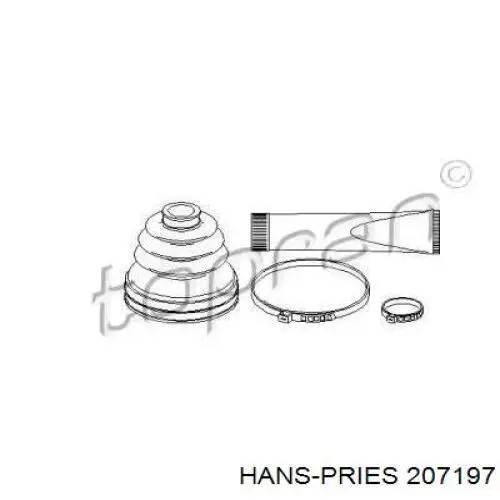 Пыльник ШРУСа внутренний 207197 Hans Pries (Topran)