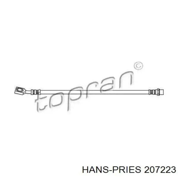 Задний тормозной шланг 207223 Hans Pries (Topran)