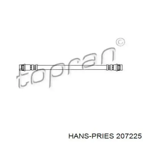 207 225 Hans Pries (Topran) шланг тормозной задний