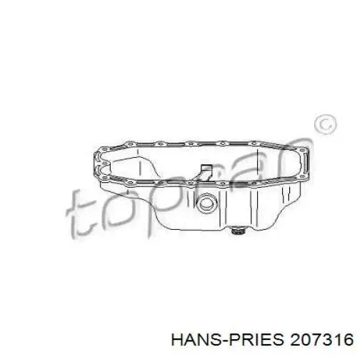 Поддон двигателя 207316 Hans Pries (Topran)