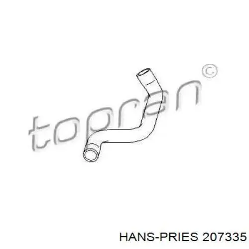 207335 Hans Pries (Topran) шланг (патрубок радиатора охлаждения нижний)