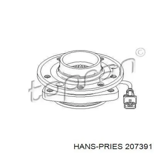 Ступица передняя 207391 Hans Pries (Topran)