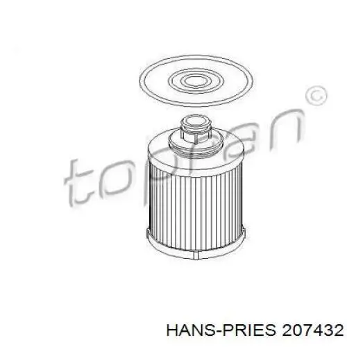 Масляный фильтр 207432 Hans Pries (Topran)