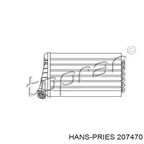 Радиатор печки 207470 Hans Pries (Topran)