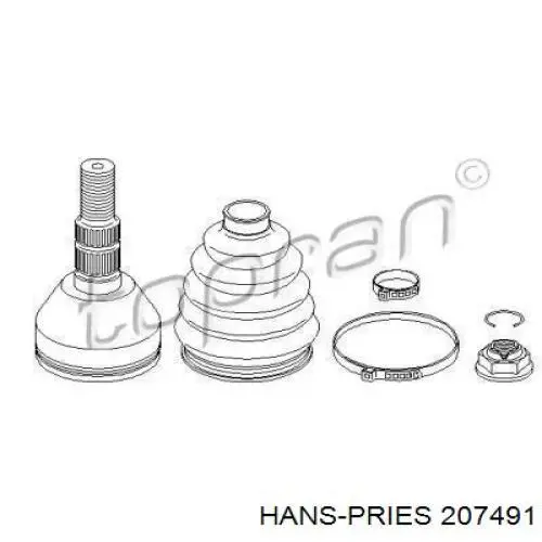 ШРУС наружный передний 207491 Hans Pries (Topran)