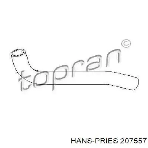 207 557 Hans Pries (Topran) патрубок бака, к заливной горловине