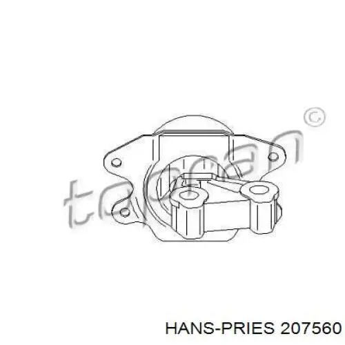 Левая подушка двигателя 207560 Hans Pries (Topran)