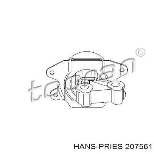 207561 Hans Pries (Topran) левая подушка двигателя