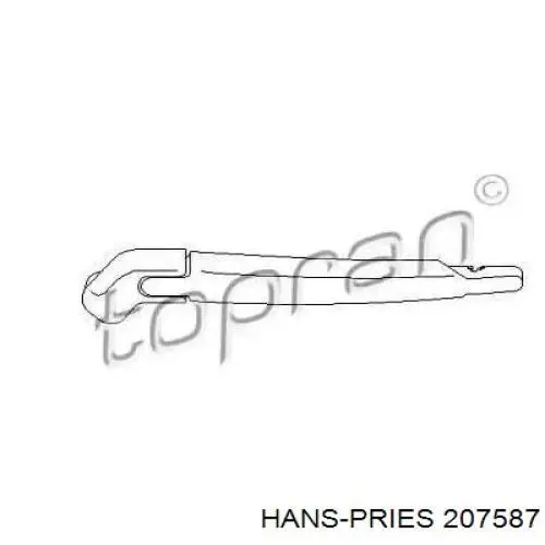 Рычаг-поводок стеклоочистителя заднего стекла 207587 Hans Pries (Topran)