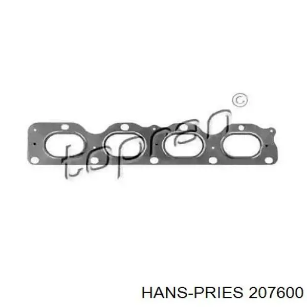 207 600 Hans Pries (Topran) прокладка коллектора
