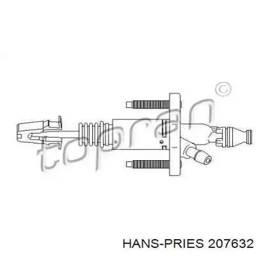 207632 Hans Pries (Topran) главный цилиндр сцепления