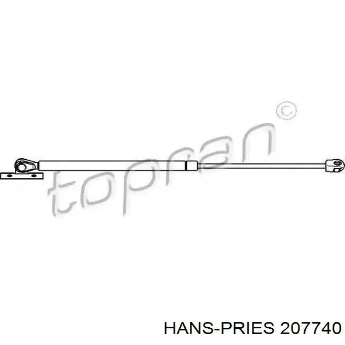 Амортизатор капота газовый Hans Pries (Topran) 207740 цена, от 12.92 USD