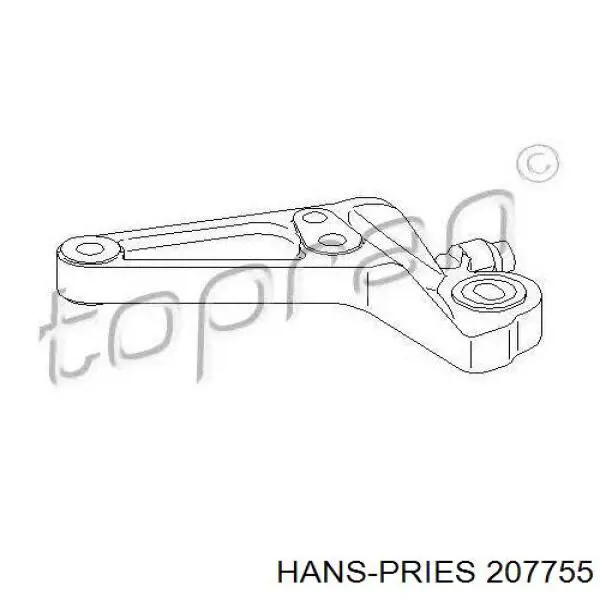 Купить 207755 Hans Pries (Topran) Кронштейн подушки (опоры) двигателя задней