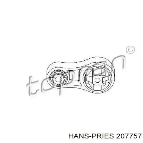 207757 Hans Pries (Topran) coxim (suporte traseiro de motor)