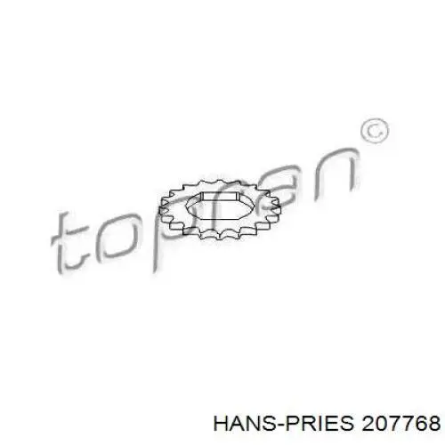 207768 Hans Pries (Topran) звездочка-шестерня привода коленвала двигателя