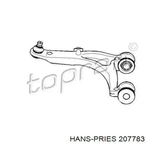 Рычаг передней подвески нижний левый 207783 Hans Pries (Topran)