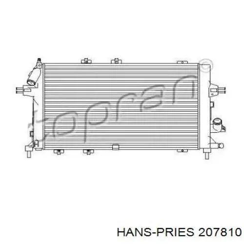 Радиатор 207810 Hans Pries (Topran)