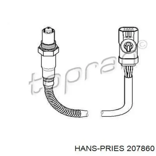 Датчик кислорода после катализатора 207860 Hans Pries (Topran)