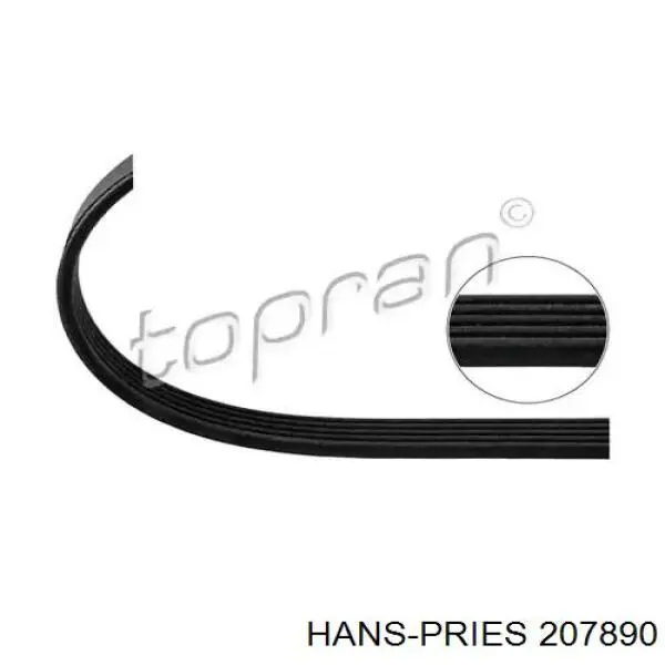 207 890 Hans Pries (Topran) ремень генератора