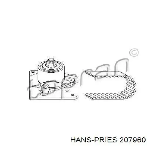 Комплект ГРМ 207960 Hans Pries (Topran)