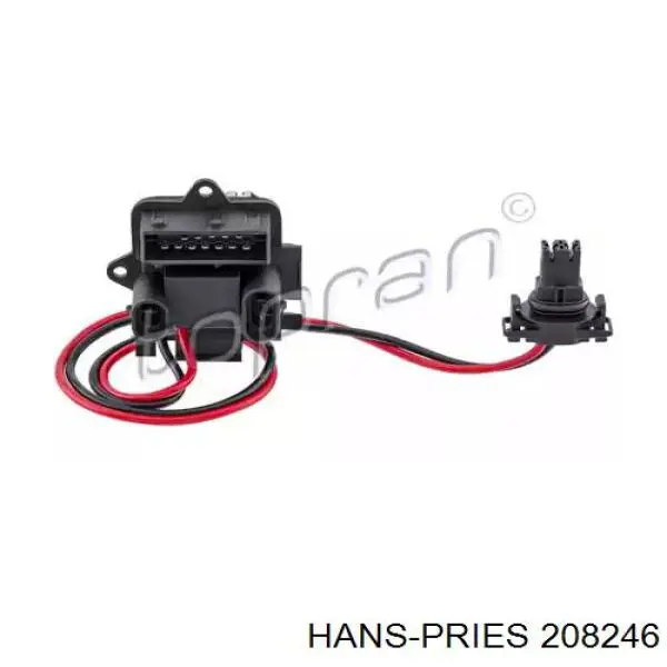 208246 Hans Pries (Topran) резистор (сопротивление вентилятора печки (отопителя салона))