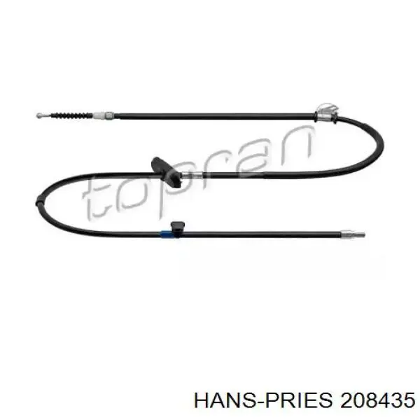 Трос ручного тормоза задний левый HANS PRIES 208435