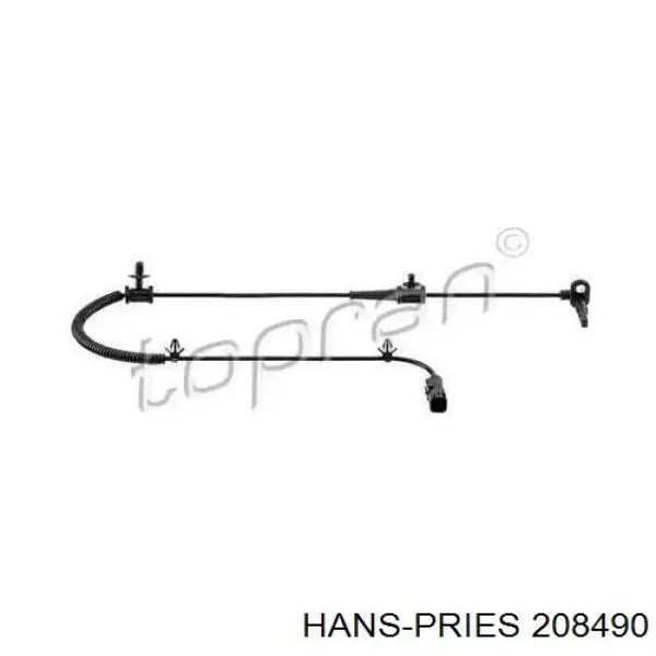 208 490 Hans Pries (Topran) sensor abs traseiro