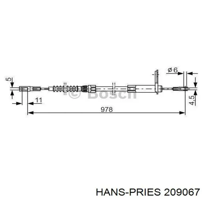 Насос омывателя фар 209067 Hans Pries (Topran)