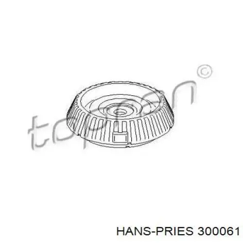 Опора амортизатора заднего 300061 Hans Pries (Topran)