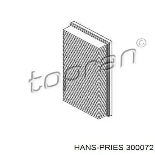 Воздушный фильтр 300072 Hans Pries (Topran)