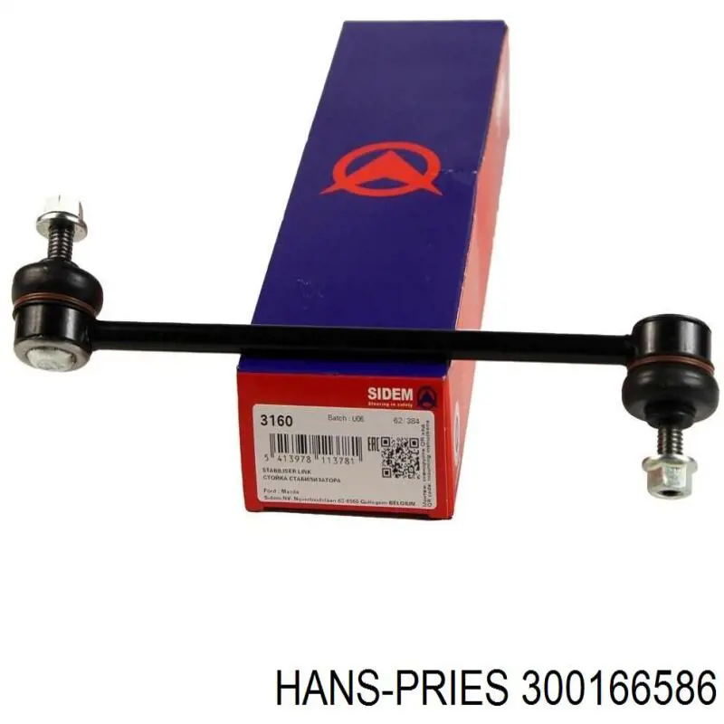 300 166 586 Hans Pries (Topran) стойка стабилизатора переднего