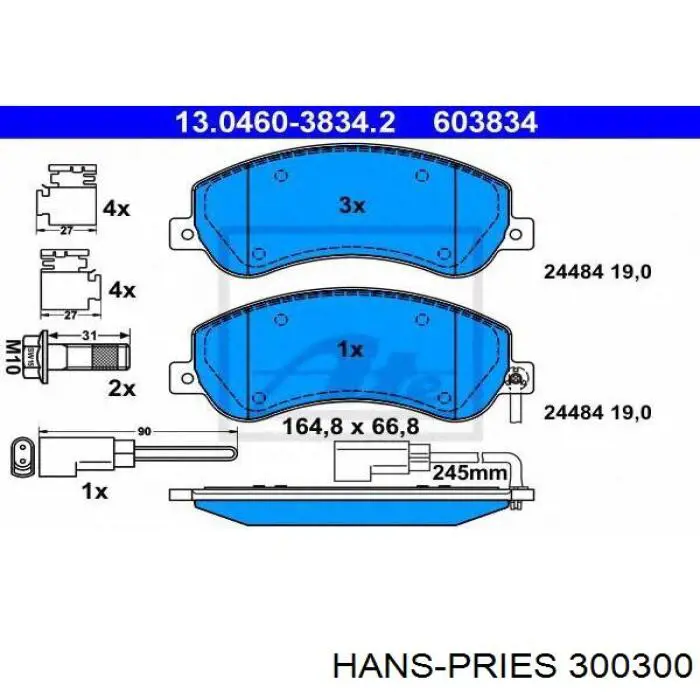 Пыльник ШРУСа передней полуоси наружный Hans Pries (Topran) 300300