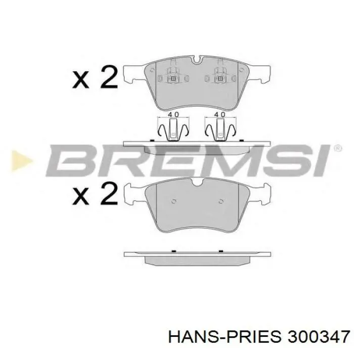 Купить 300347 Hans Pries (Topran) Сайлентблок задней балки