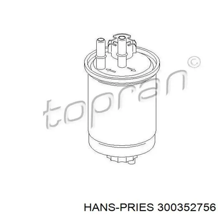 Фильтр тонкой очистки топлива Hans Pries (Topran) 300352756 цена, от 8.19 USD