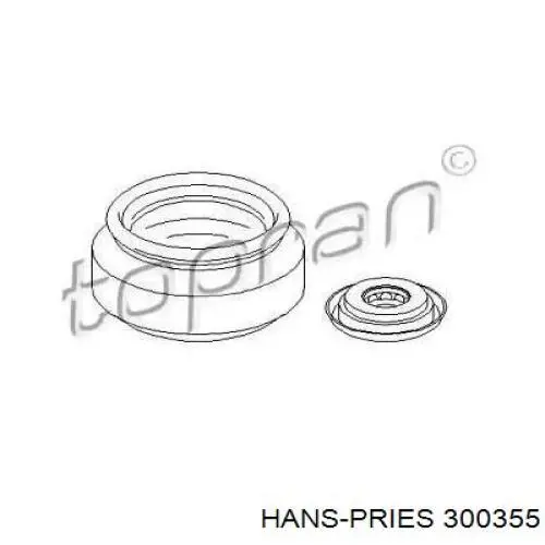 300355 Hans Pries (Topran) опора амортизатора переднего